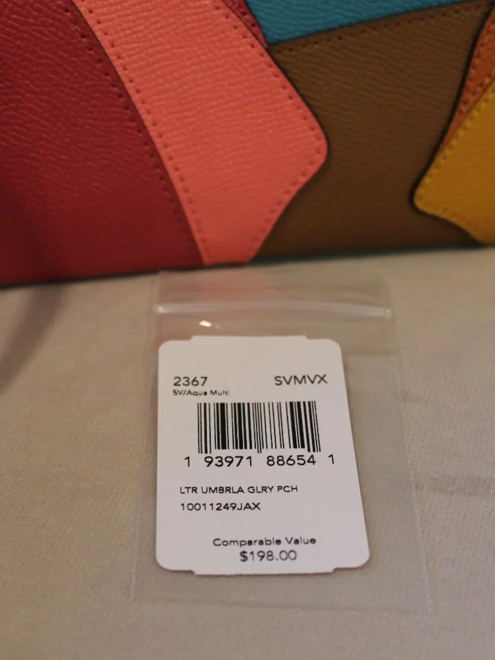 Coach Umbrella Motif Gallery Pouch Wristlet New with tags